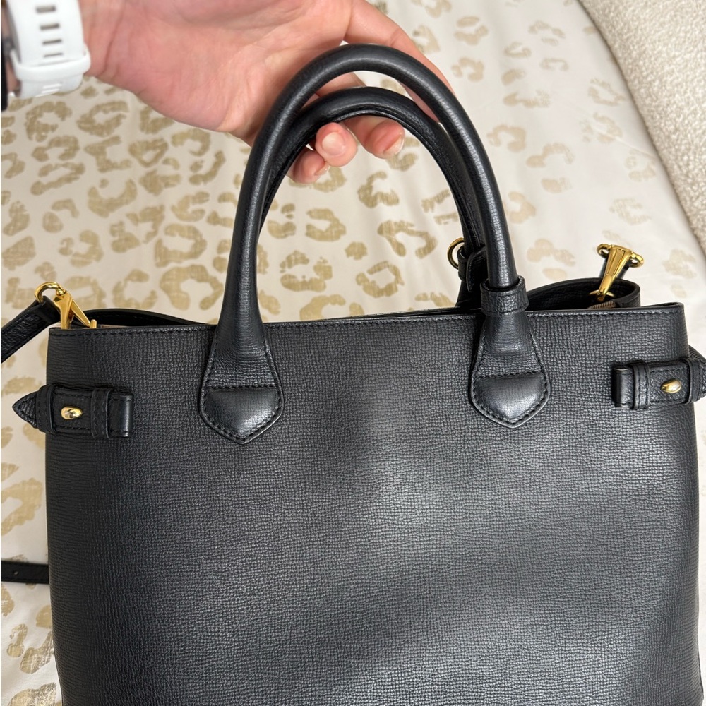 Burberry Black Leather Satchel - Picture 3 of 16